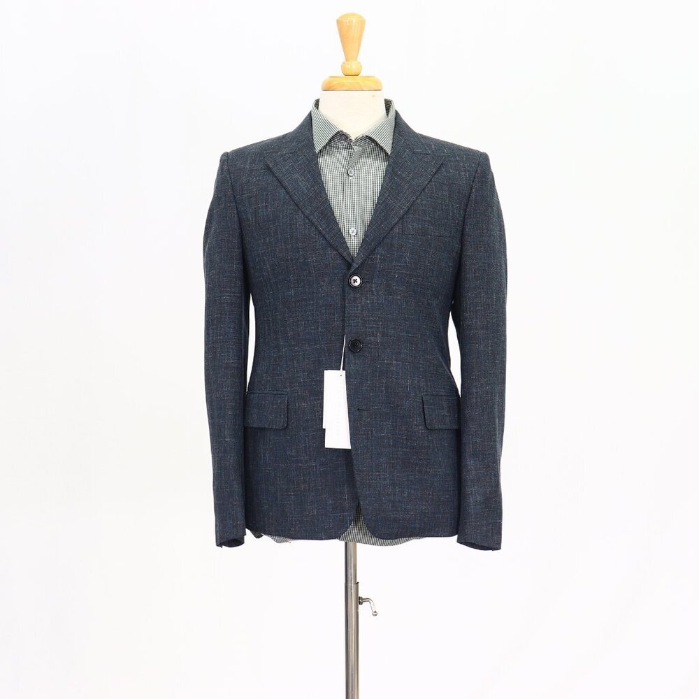 Stella McCartney 38R Blue Solid 3-Button Sport Coat Blazer Jacket T240